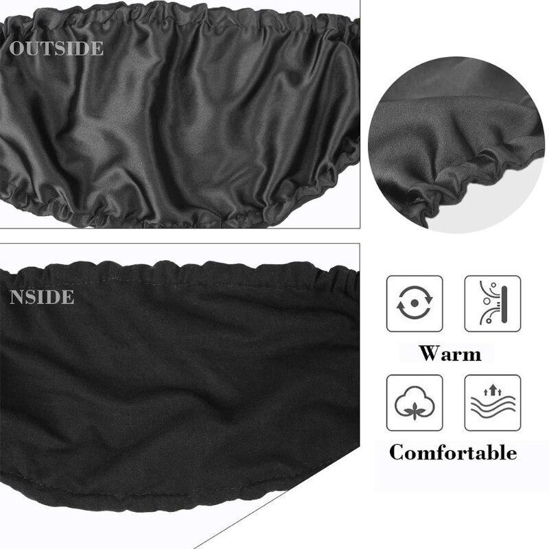 1Pc Mens Black Beard Bandana Cover Facial Apron Guard Cap Blocking Droplets Bedtime Bib Bonnet Rag Protector with Elastic G99E
