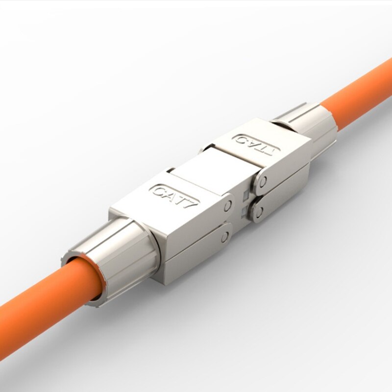 Boîte de connexion Cat7 RJ45 Lan, adaptateur de connexion d'extension de câble entièrement blindé sans outil