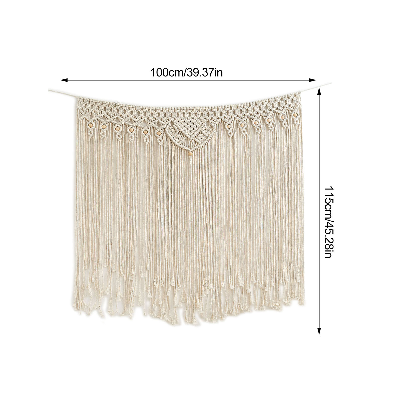 80x150cm Zauberstab Hängen Macrame Vorhang Böhmischen Handwoven Tapisserie Perfekte Tür Vorhang Makramee Für Schlafzimmer Hochzeit Dekoration: H