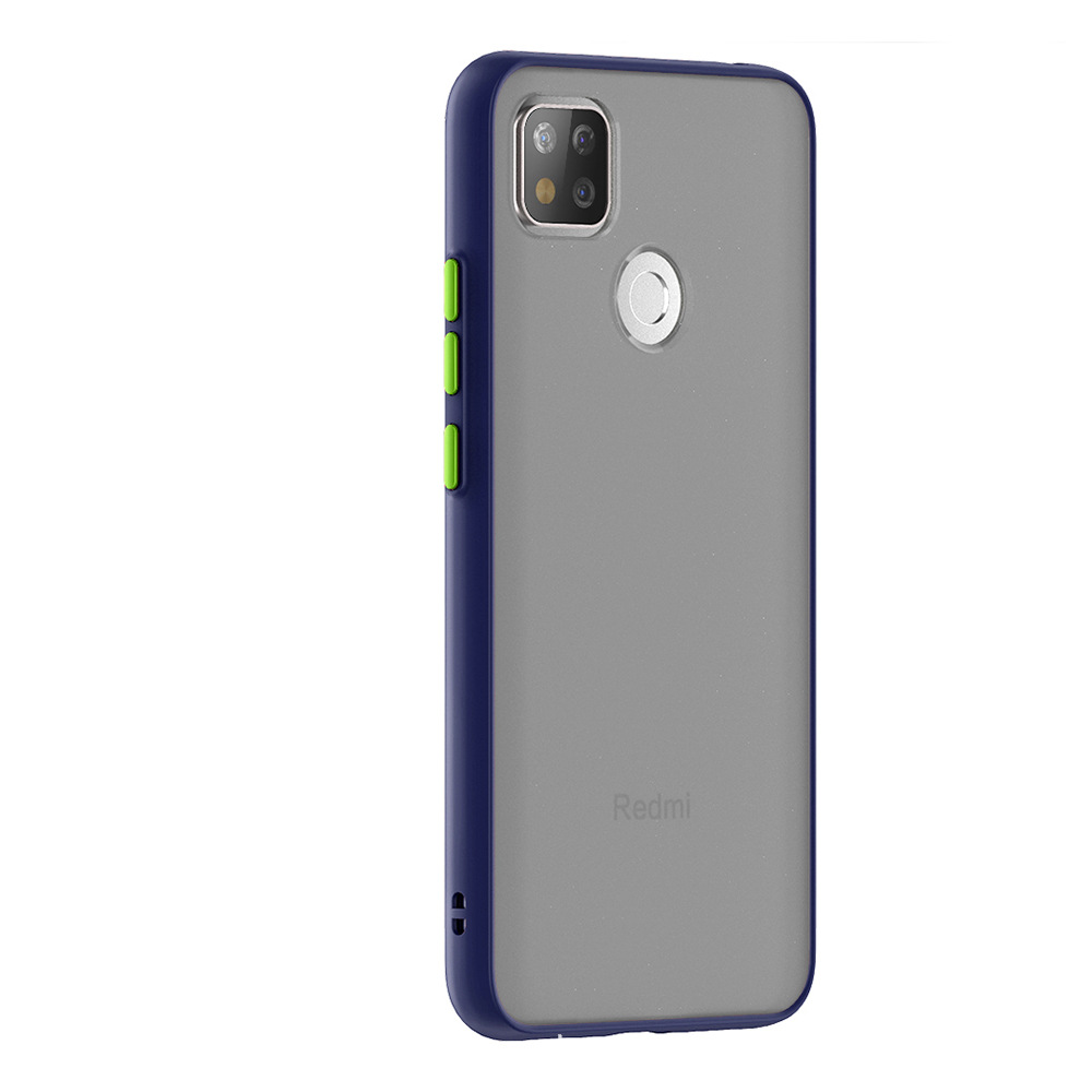 Silikonhülle für xiaomi redmi 9c , schutzhülle aus gummi, nfc-schutzhülle für redmi 9c: Aluminium / Dunkelblau