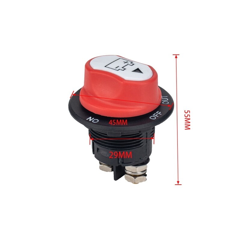 Selector de batería de coche, aislador, desconexión, interruptor rotativo, corte, 100A
