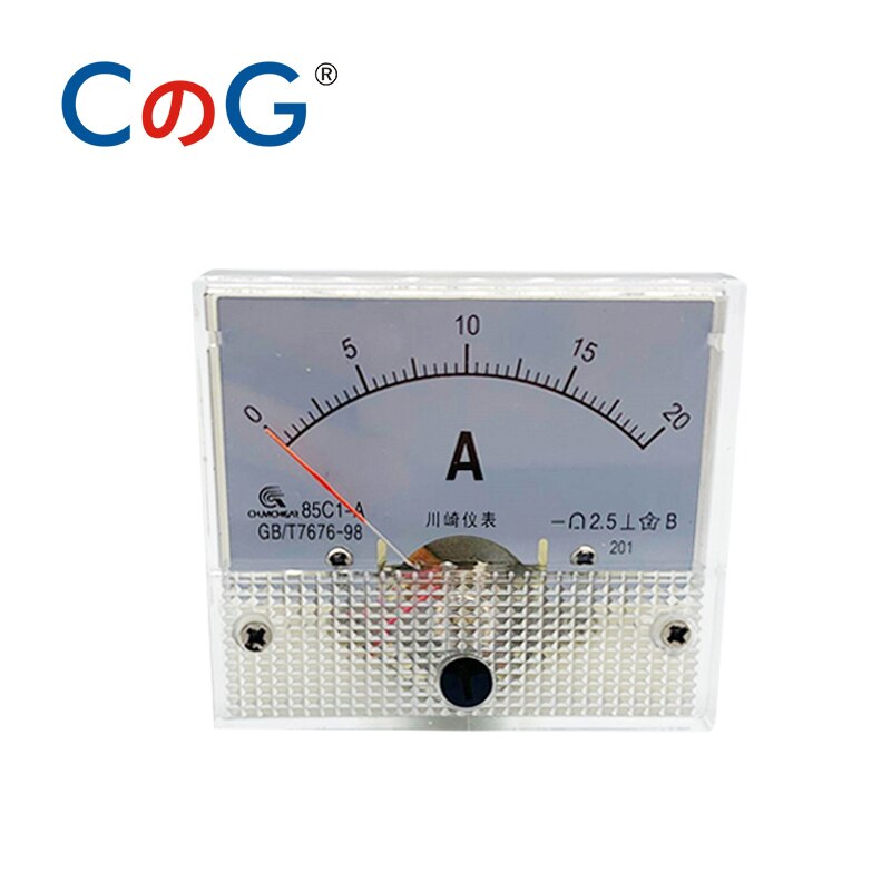 85C1 Ammeter dc Analog Meter Panel Pointer Type 1A 2A 3A 5A 10A 20A 30A mA μA AMP Gauge Current Mechanical Ammeters For Shunt