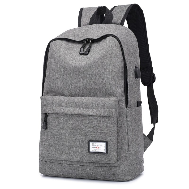 Mode Anti-Dief Rugzak Voor Mannen School Rugzak Reizen Laptop Rugzak Man Schooltas Voor Jongen Rugzak Rugzak knapzak: Gray