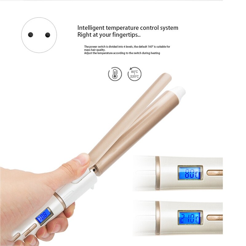 Curling Iron Electric Ceramic Hair Curler Lcd Roller Curling Styling Tools EU Plug