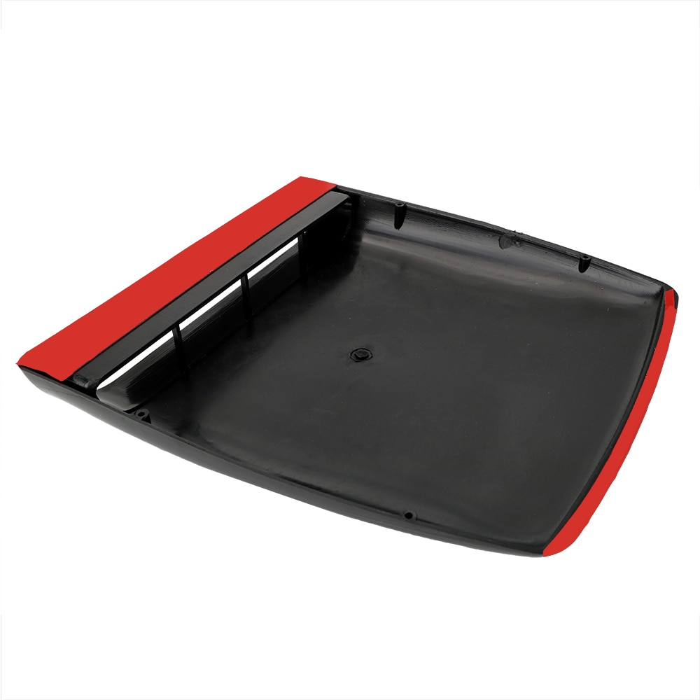 28*25*3.3cm Universal Car Bonnet Hood Scoop Air Flow Intake Vent Cover White/ Black Auto Air Flow Vent Cover Accessories
