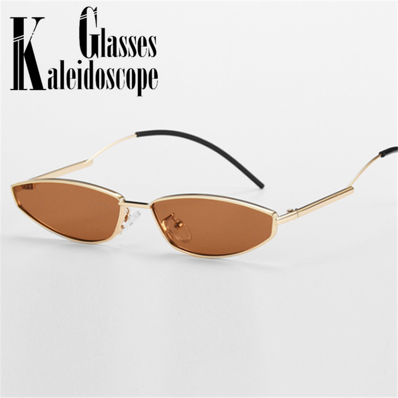 Retro Cat Eye Zonnebril Vrouwen Brand Metalen Frame Kleine Zonnebril Voor Mannen Classic 90 S Brillen Outdoor Bril UV400
