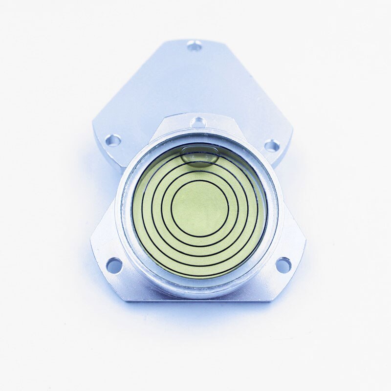 Triangular Metal Level Meter Universal Level Round Metal Spirit level Size 48*35*13mm