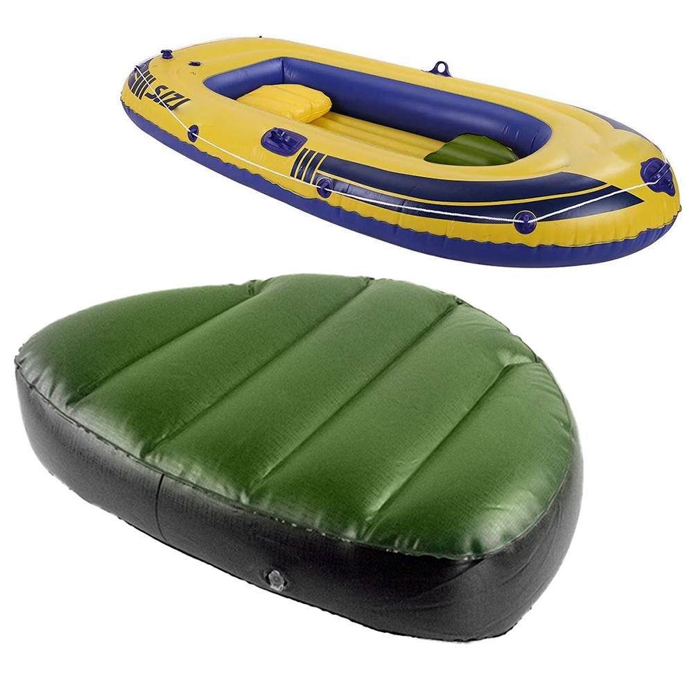 Pvc Groen Kajak Opblaasbare Zitkussen Waterdicht Slijtvaste Comfortabele Blow Up Seat Pad Voor 2/3 Persoon Kajak Water sport