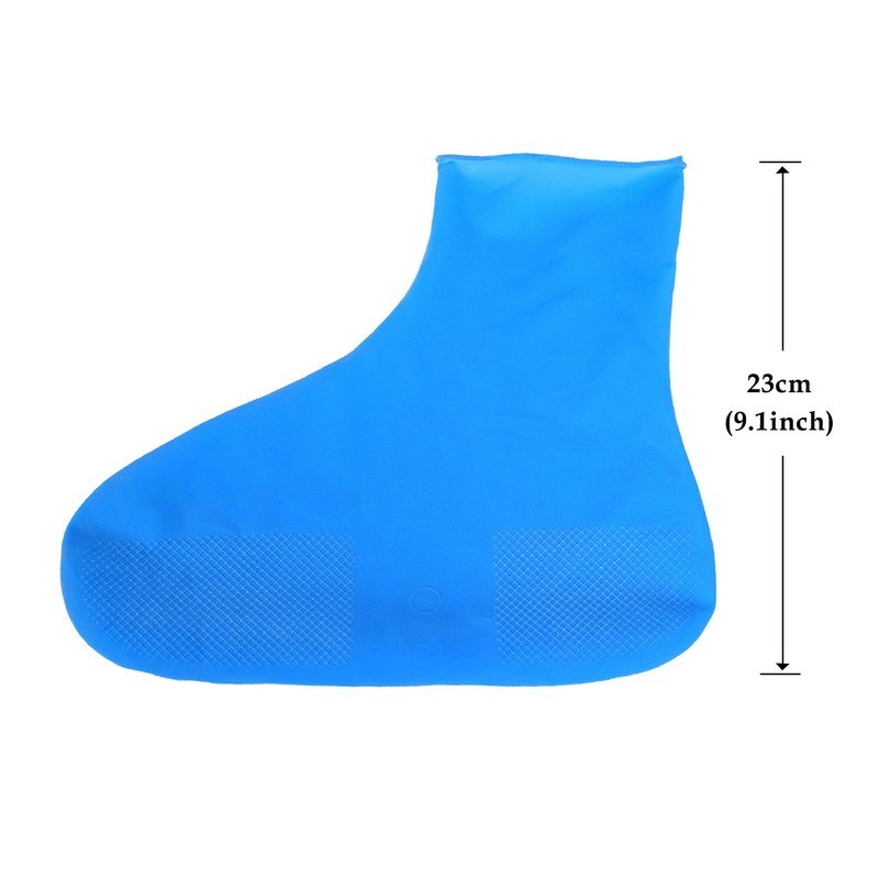Waterproof Shoe Covers Silicone Anti-Slip Rain Boots Unisex Sneakers Protector for Outdoor Rainy Day Reusable Rain Shoe Cover: Light Grey / See below for size descriptions
