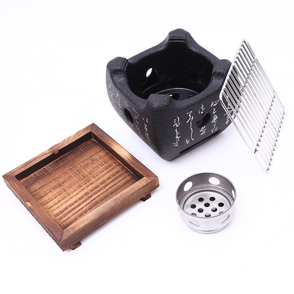 Charcoal Grill Outdoor Picnic Garden Party Terrace BBQ Beach Grill Grill Plate Portable Grill Tool Accessorie Reusable Grill Box