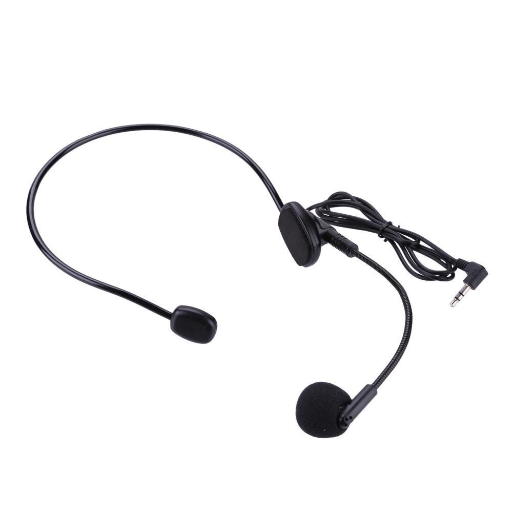 1m Black Wired Microphone Cable Head-mounted Headset Microphone Flexible Wired Boom Amplifie Condenser Microphones