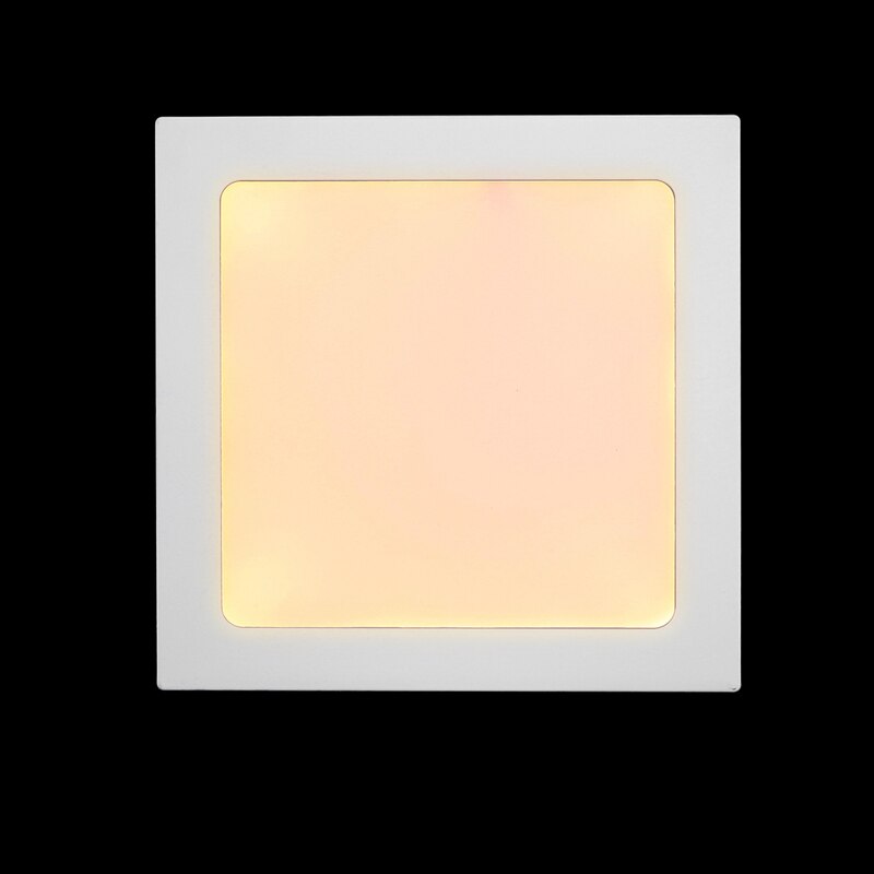 Panel de luz LED cuadrado ultrafino de 3W, 6W, 9W, 12W, 15W, 18W, controlador incluido, AC85-265V para iluminación de interiores