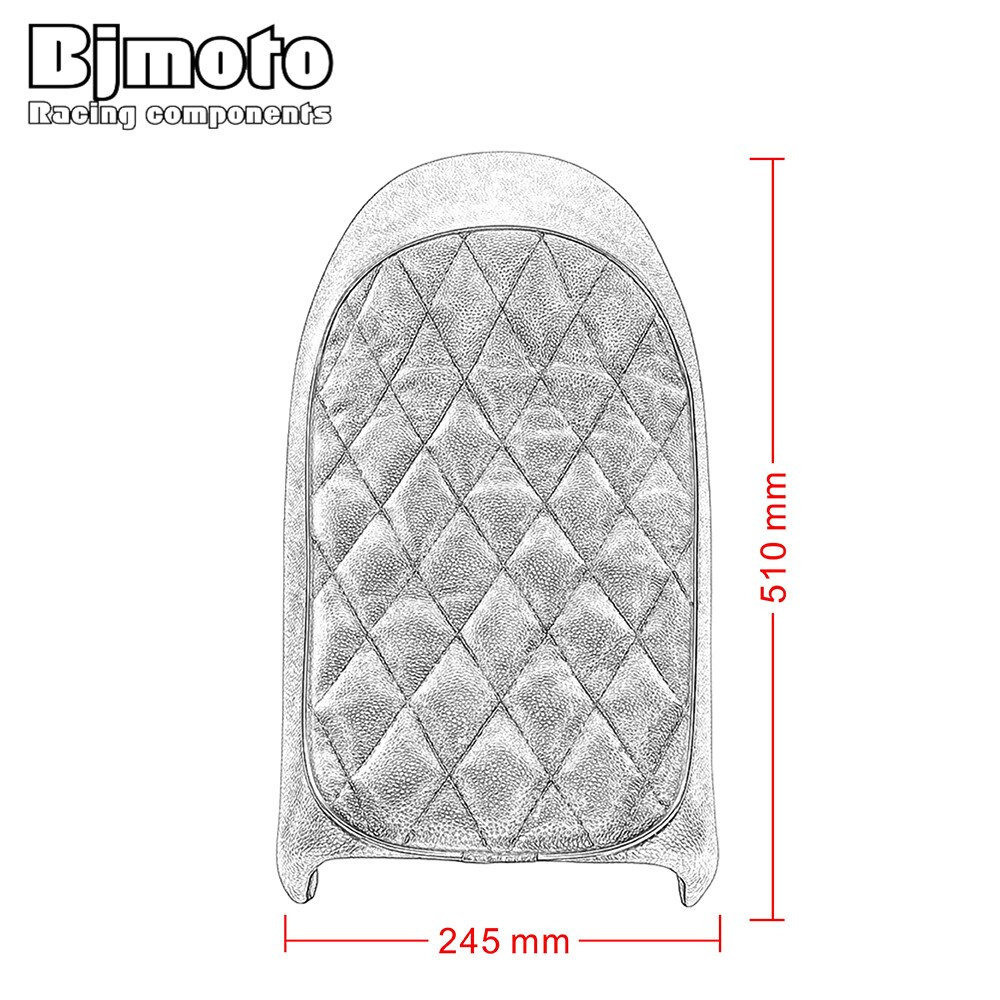 Bj siège de moto pour Suzuki KZ400 KZ550 K750 Z650 W650 SR500 XJ550 XJ650 XS650 moto rcycle