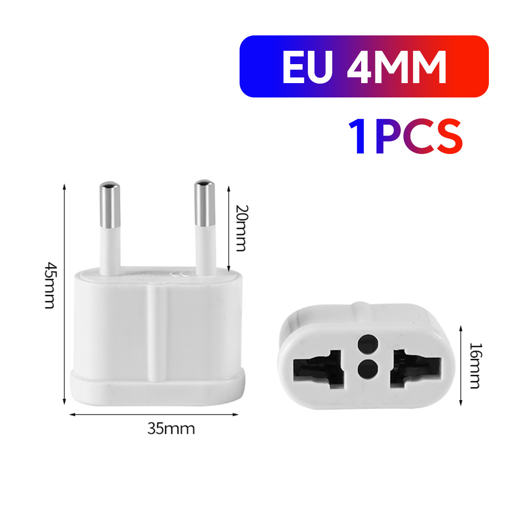 Universal strömadapter usa till eu euro europa-kontakt strömadapter reseadapter eluttag eu/us/au/uk: Grön