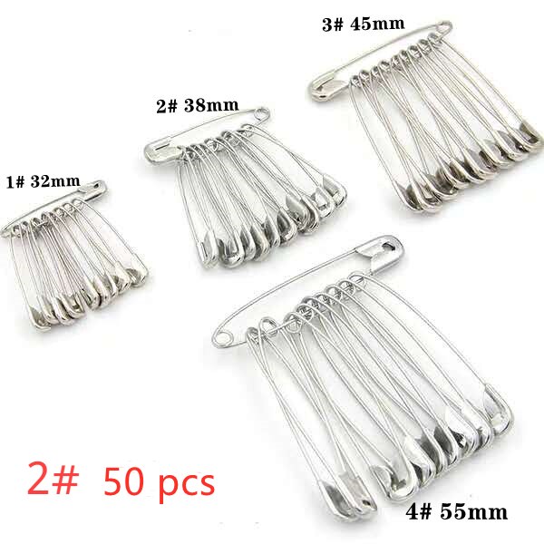 Hoge Veiligheid Pinnen Metalen Bevestiging Gespen Kleine Broches Diy Sjaals Dekens Kleding Naaien Gereedschap Leren Kantoorbenodigdheden: B-50pcs