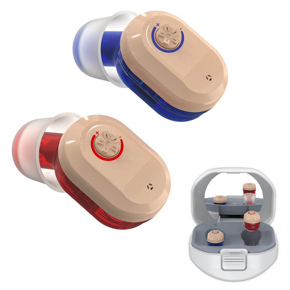 Audifonos høreapparat i øret lydforstærkere genopladelige høreapparater til døvhed forstærker døve hovedtelefoner