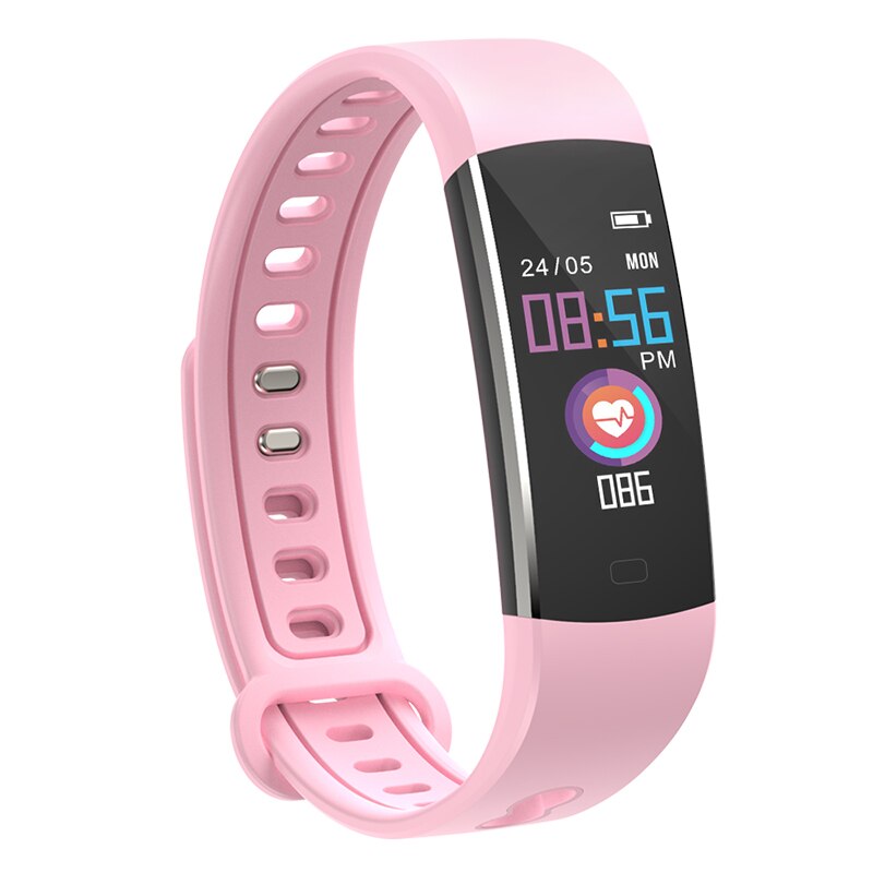 BingoFit Kids Smart Wristbands with WeChat Authentication Fitbits with Blood Pressure Watches Sports Fitness Tracker Smart Bands: 803 Pink