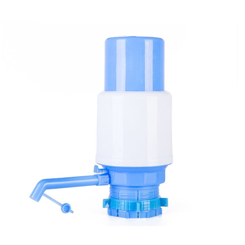 Portable Hand Pressure Water Dispenser Manual Drinking Water Dispenser Kitchen camping, family, school, office Drinking Tools: Blue