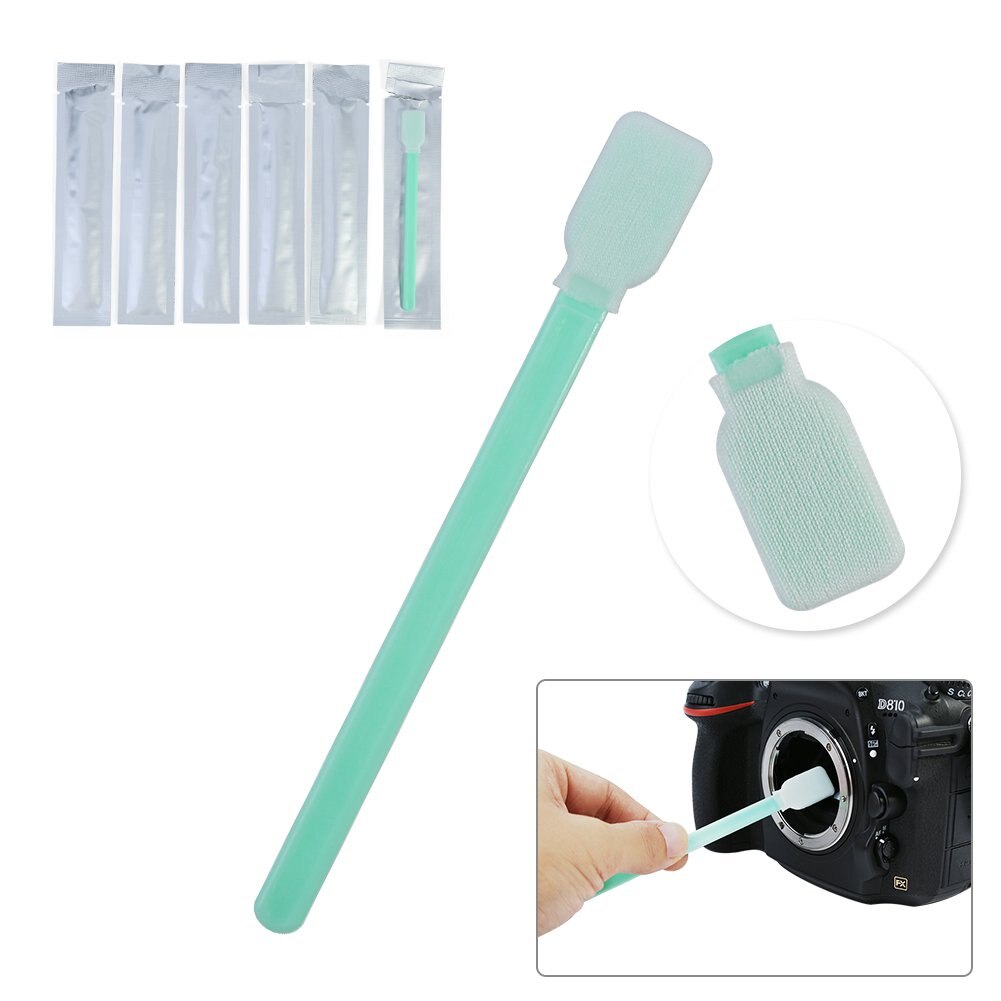 6pcs Camera Sensor CCD CMOS Cleaning Swab Cleaner Kit Accessory