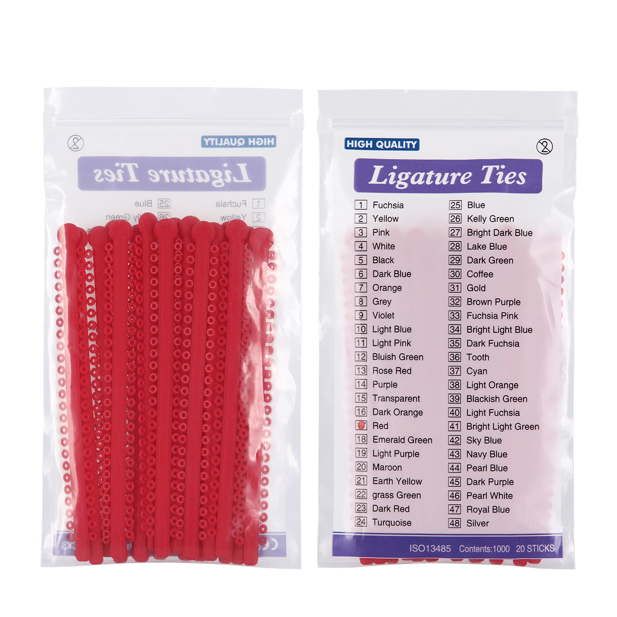 1000 unids/pack AZDENT Dental ortodoncia ligadura elástica bandas ligadura anillo 23 colores suministros de odontología