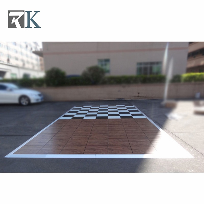 Outdoor marquee modular pvc dance floor panel for Event wedding party dancing