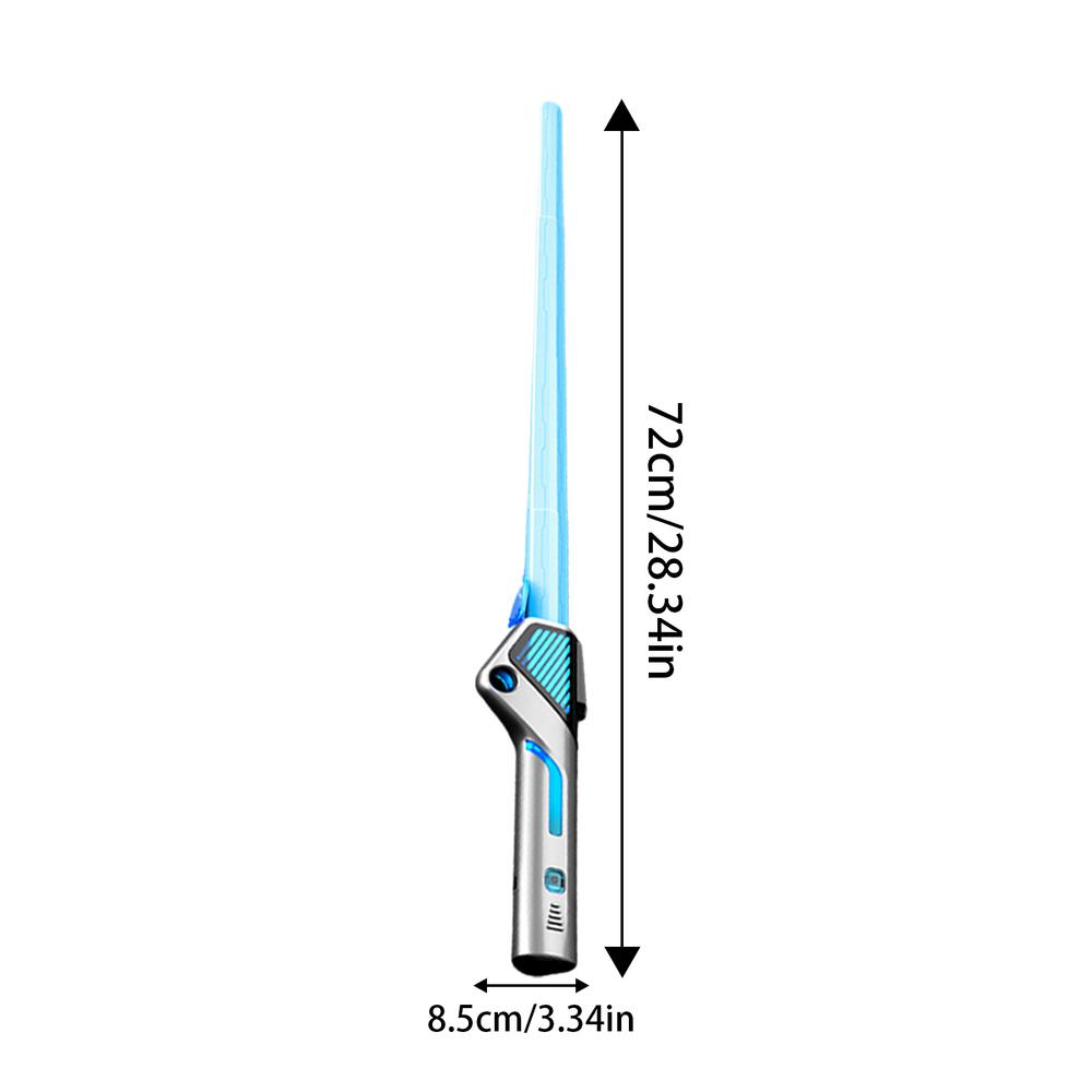 Telescopic Lighting Rod Cool Flashing Cheer Tube Stick Toys Boys And Girls Colorful Celebrity Concerts Atmosphere Decors: Silver