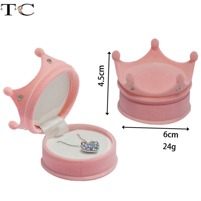 Kreative Samt Schmuck Kasten Mini Container Ring Kasten Ohrringe Ringe Lagerung Kasten Kleine Zubehör Anzeige Kasten