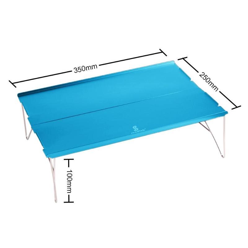 Durable Camping Tables Multi-function For Outdoor Camping Foldable Table Aluminum Alloy Portable Tea Table Desk Blue