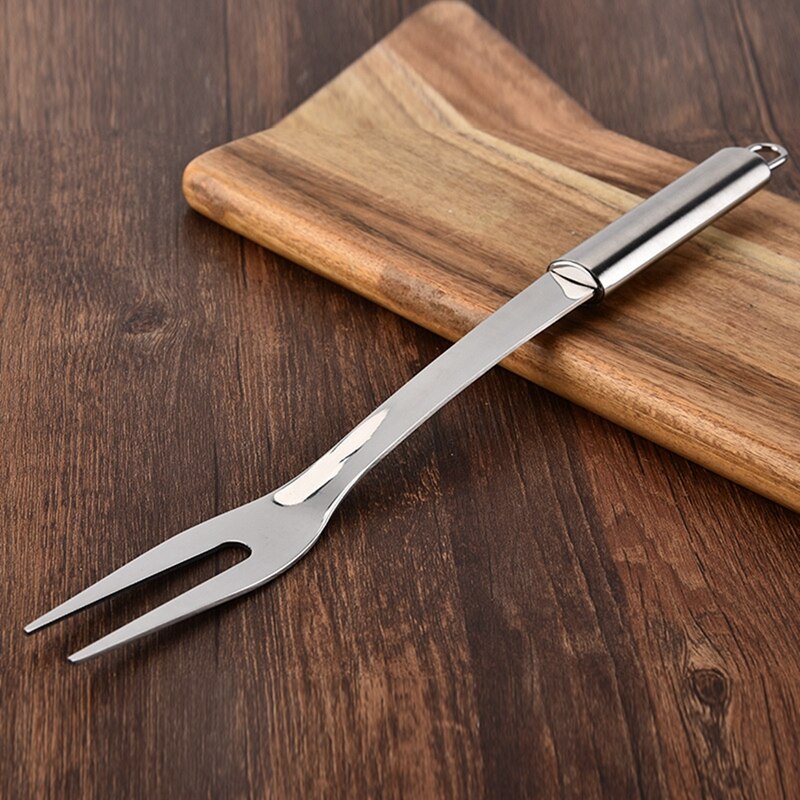 Stainless Steel BBQ Fork Portable Carving Fork Meat Fork Barbecue Tool Barbecue Fork Sticks Food Meat Fork BBQ Tool
