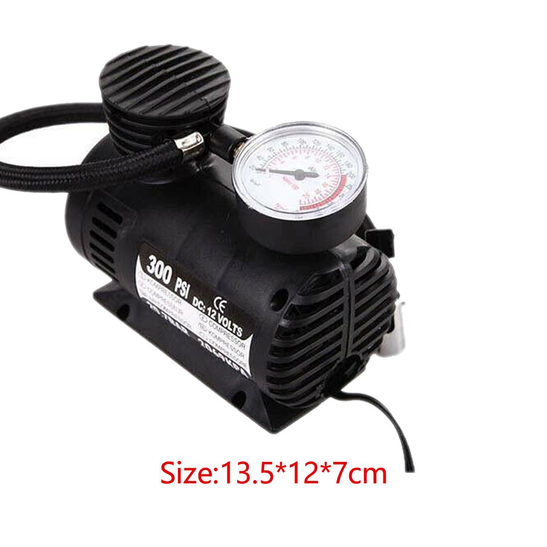 ABS Automotive Durable Vehicle Mini Air Compressor 300 PSI Tire Inflator Pump DC 12V Car Parts Car Accessories