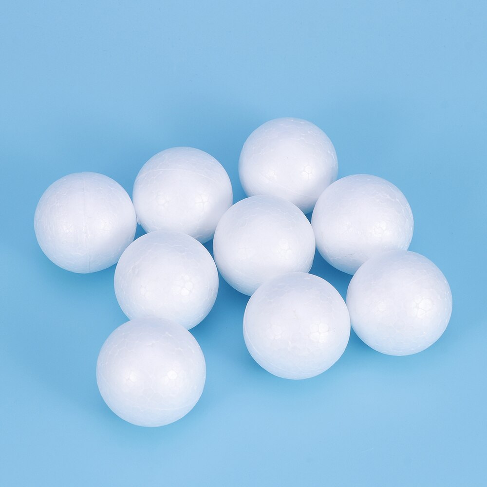 100pcs Wedding Decoration Modeling Craft Polystyrene Balls Round Spheres DIY Stuff (2cm): White 2