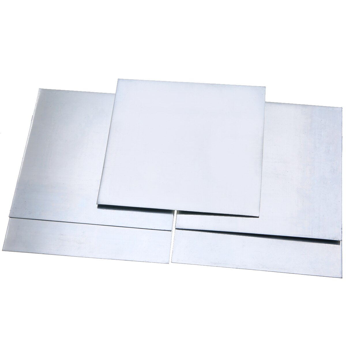 5pcs Hoge zuiverheid Zink Sheet Pure Zink Zn Plaat Plaat Metalen Folie 100mm x 100mm x 0.5mm Voor Power Tool Accessoires