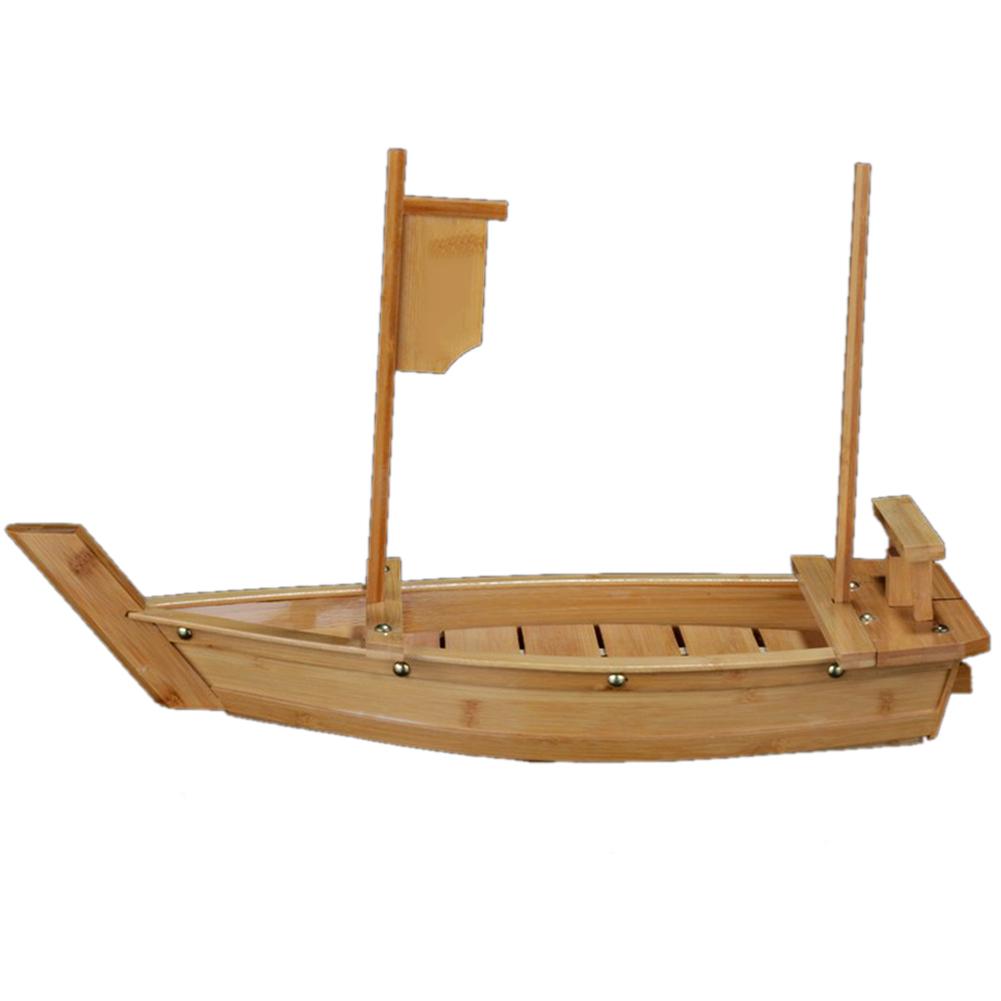 Japanse Houten Sushi Boot Plaat Dienblad Japan Sashimi Sushi Plaat Met Visnet Lade Voor Restaurant Of Thuis Decoratie