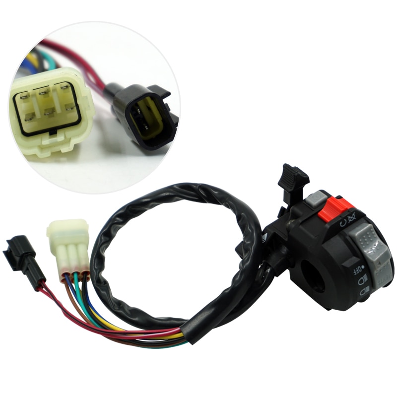 Interrupteur de guidon gauche, démarrage et arrêt du moteur, phare pour Yamaha Raptor 350 660R