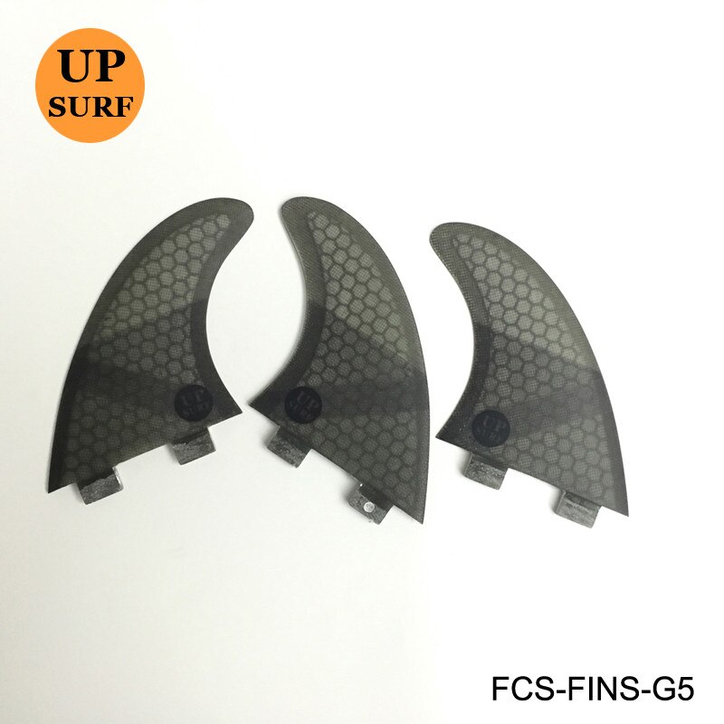 FCS G5 surf fins surf Board Surf Fins Fibreglass Surfboard fins fcs 1 M size thruster fin: Black