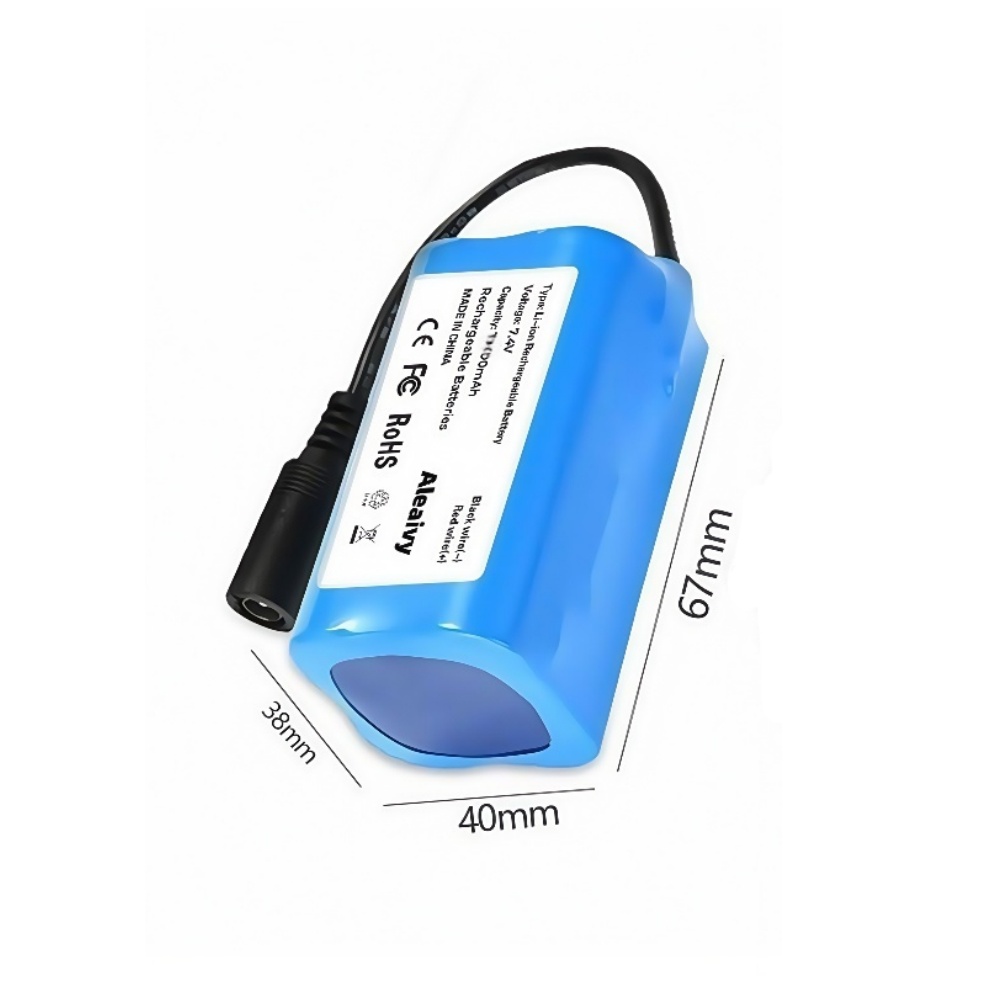 7.4V 12000mAh 5200mAh Li-ion Rechargeable For T188 T888 -5 V007 C18 H18 So on Remote Control RC Fishing Bait Boat Battery: PURPLE