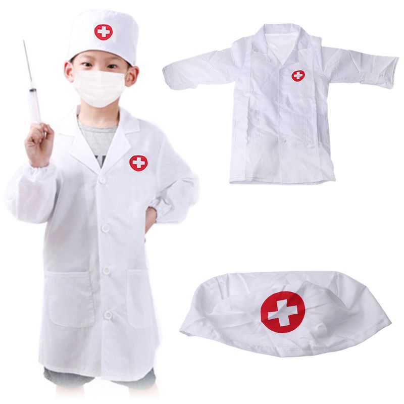 Juego de simulación de Doctor y enfermera, juguetes de madera para niños, 63HE