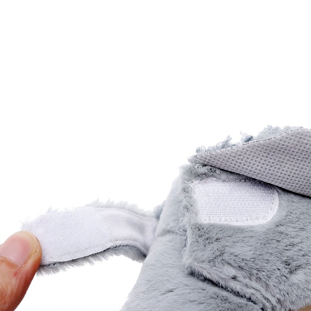 Mode Baby Winter Bont Crib Schoenen Zachte Zool Pluche Gevoerd Slippers Peuter Eerste Wandelaars Met Antislip Bodems