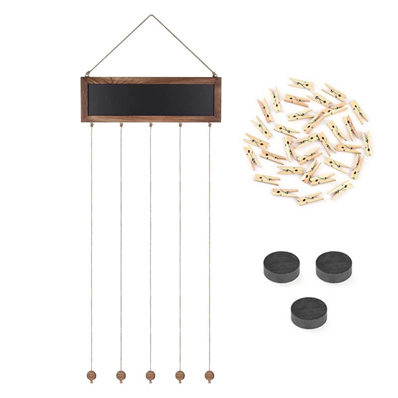 Ophæng billedrammer med snor væg fotodisplay gitter fotoophæng klemmer snor kortholder ramme med 30 klemmer hotel