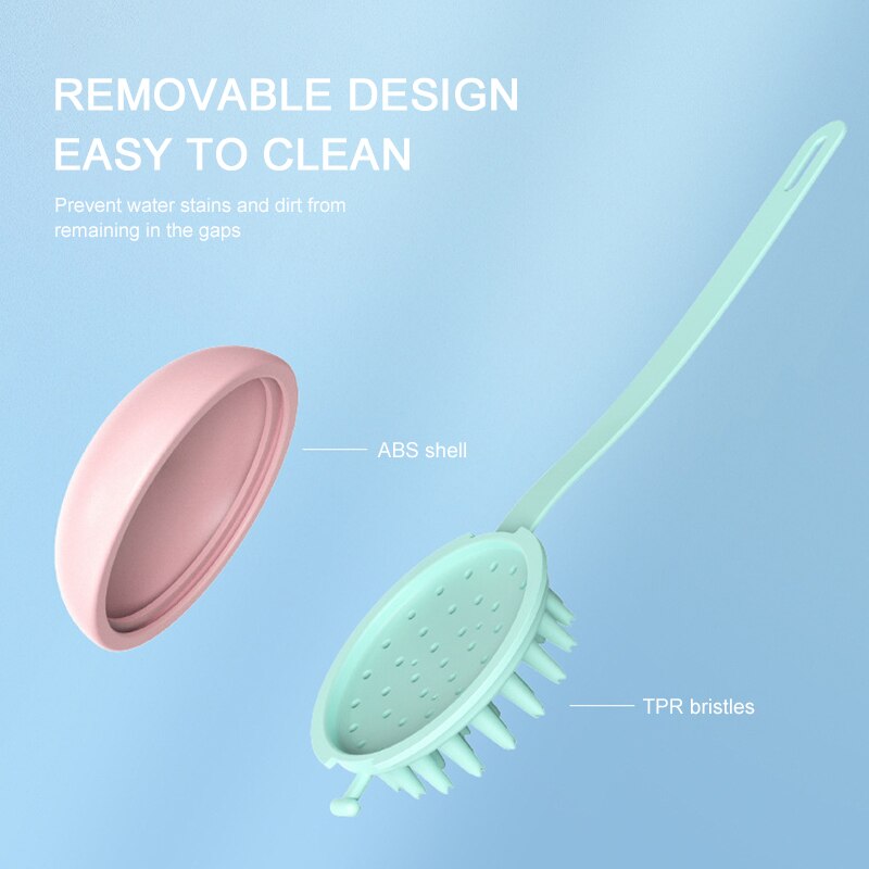 Brosse de douche en Silicone mignon peigne doux pour le corps épurateur de bain à main brosse de nettoyage de douche de Massage Spa avec shampooing douche Massage