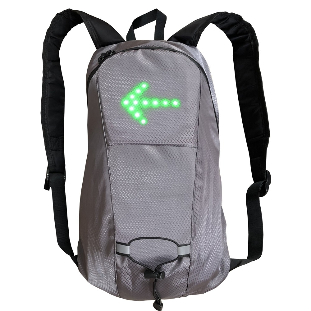 Sac à dos sans fil 15l, commande à distance, clignotant, sac à dos, voyant d'avertissement de nuit, sac de conduite