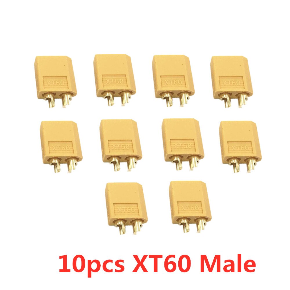 Connettore XT60 XT60 XT30 XT90 T maschio femmina proiettile connettori spine per batteria RC Lipo (5/10 paia) all'ingrosso: 10pcs XT60 Male