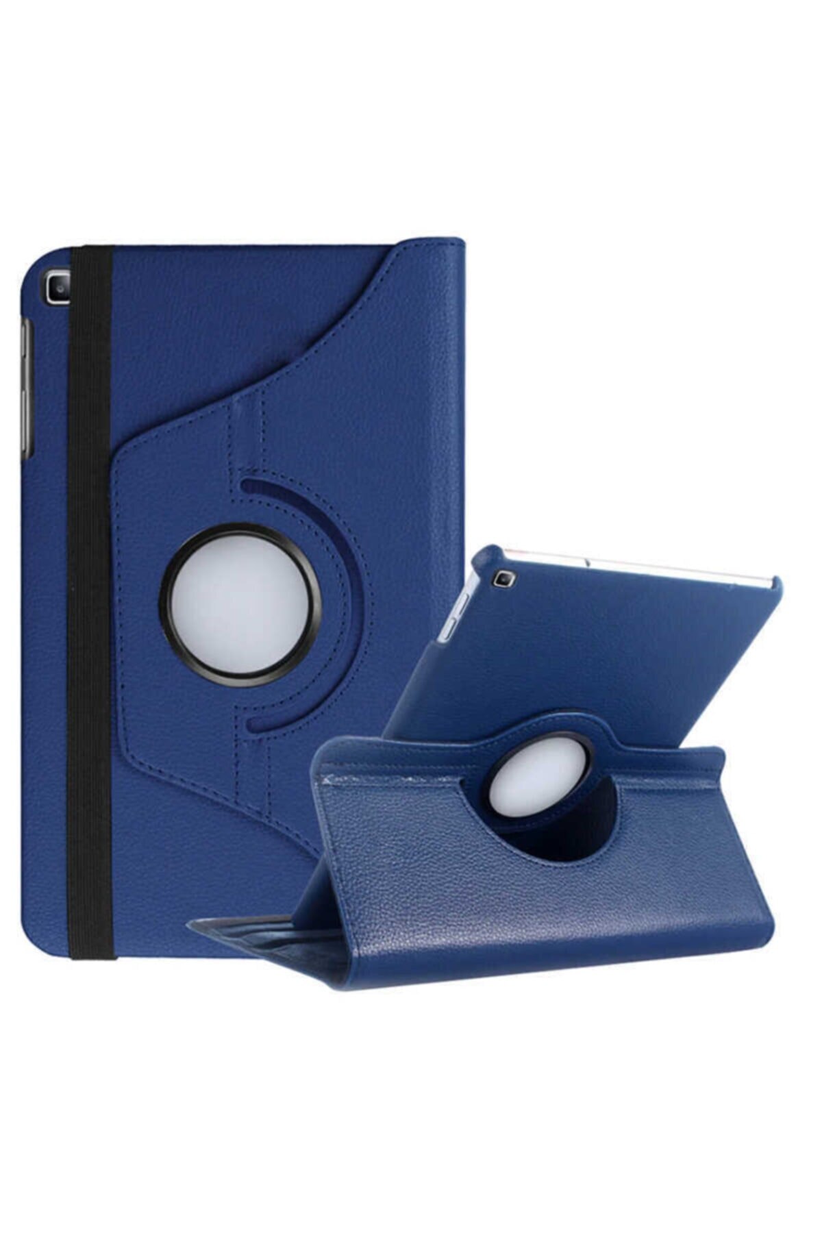 Samsung Tab A7 10.4 T500 Case 360 Rotating Stand Leather Volledige Bescherming/Tablet Case/Tablet Protector/Functionele case: Donkerblauw