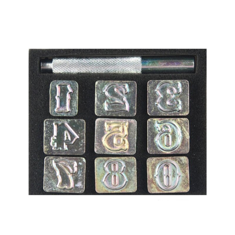 1set DIY Leather stamp tool Plastic stamping die Alphabet Letter Number Leather Tool Wax Seal Stamp Printinting tool: D
