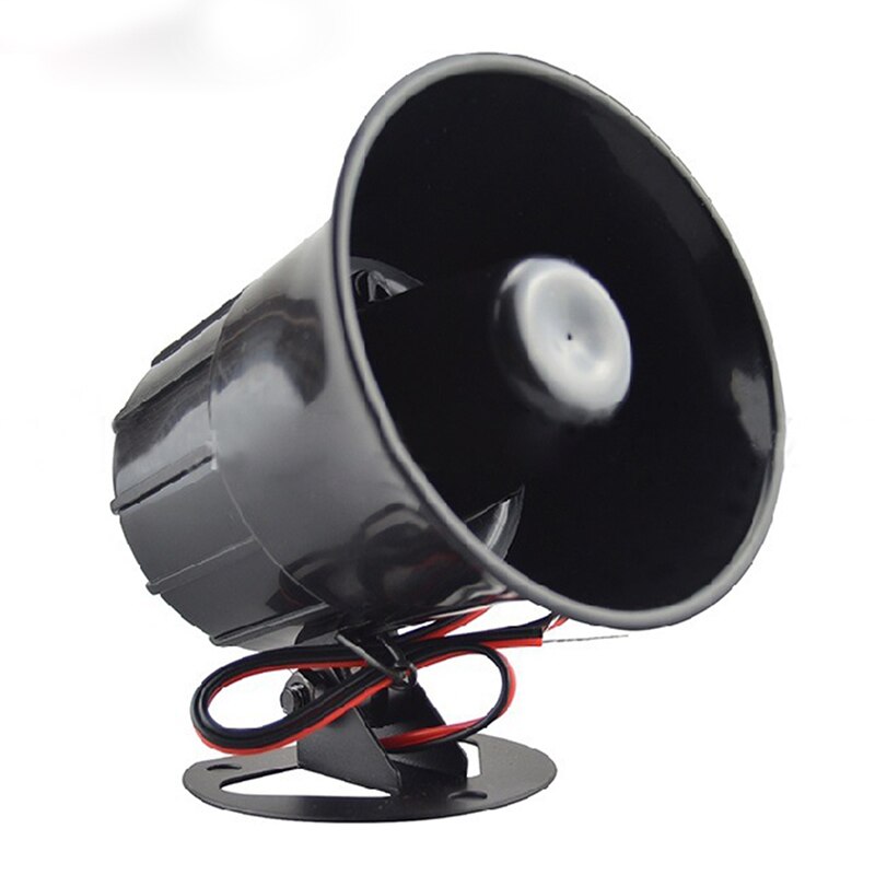 Udendørs  dc 12v kablet høj alarm sirene horn med beslag til sikkerhedssystem til hjemmebeskyttelse  gk99