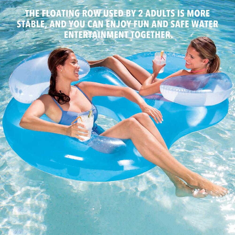 Opblaasbaar Zwembad Float Lounge Stoel Drijvende Rij Zomer Water Speelgoed Voor Kinderen Volwassenen Veilig Te Spelen Sterke Dragende