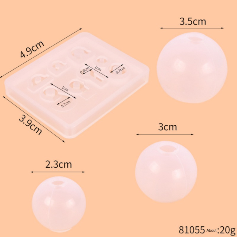 Spherical resin molds 4pcs Crystal Epoxy Epoxy Mould Handmade Jewelry Decoration Sphere Mold