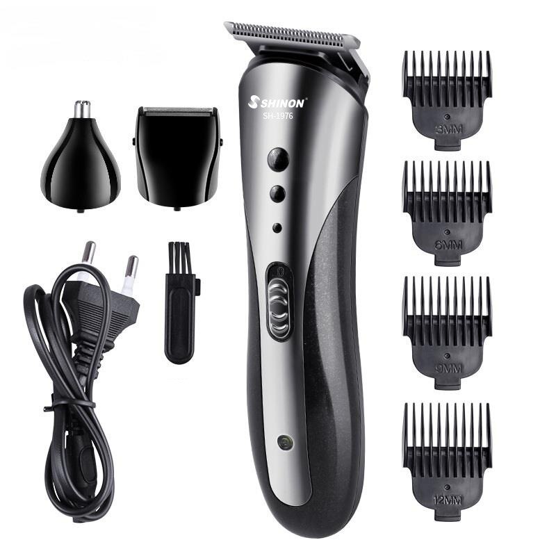 SHINON 3 en 1 Multi fonctionnel tondeuse à cheveux tondeuse électrique barbe brosse Rechargeable tondeuse à cheveux Kit de coupe: Default Title