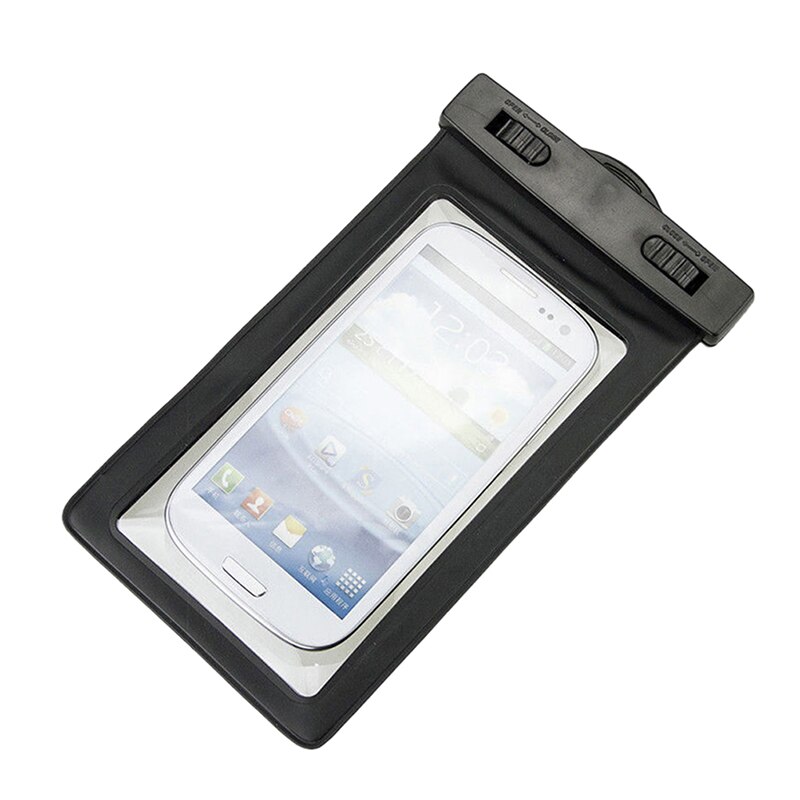 Housse universelle étanche pour téléphone portable, pochette, sac étanche, protection contre l'eau, étui étanche pour natation avec cordon: Noir