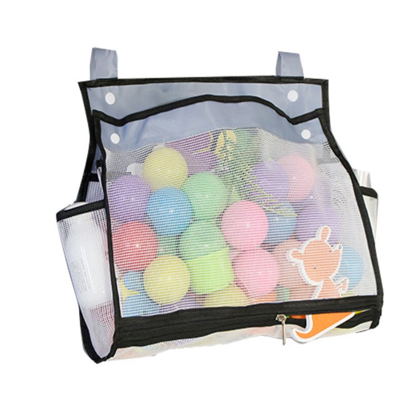 Opknoping Bad Toy Organizer, Extra Grote Opening Badkamer Speelgoed Houder, Grote Capaciteit Bottom Rits Bad Speelgoed Opbergtas